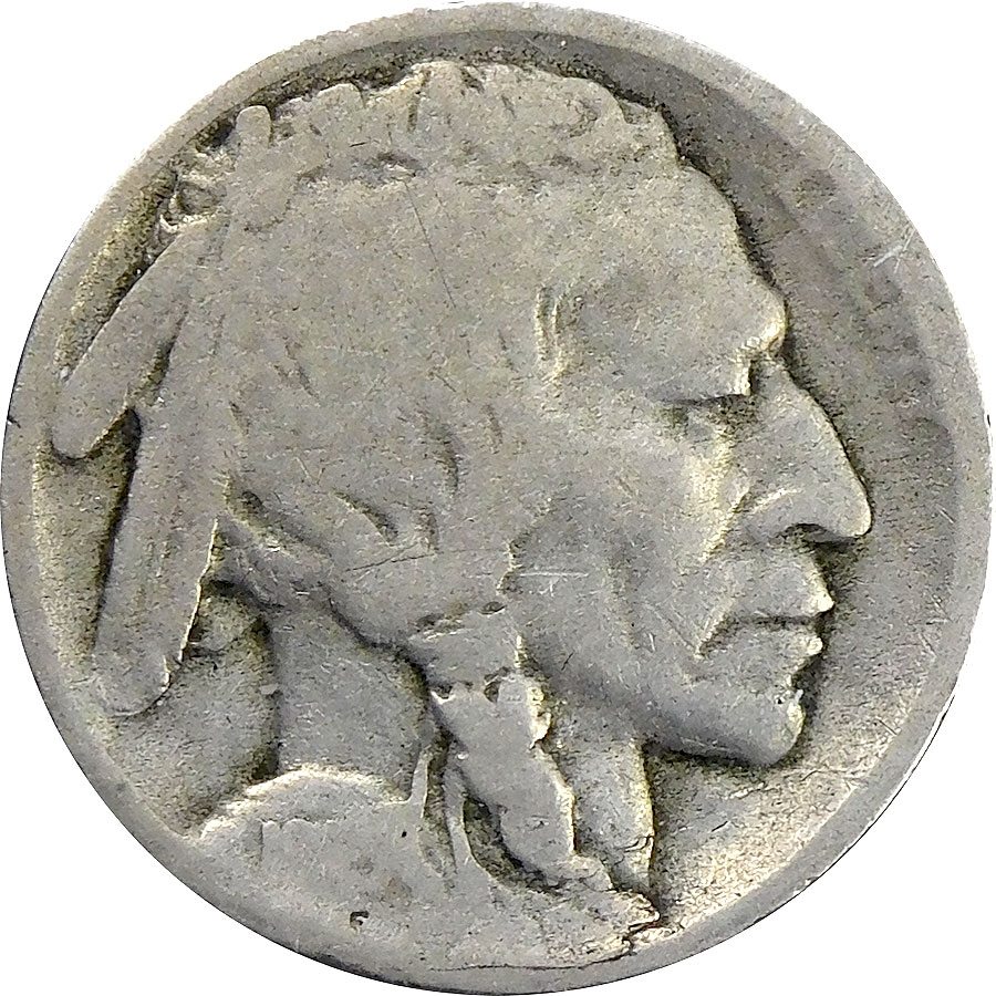 1913-D Ty 2 Buffalo Nickel - About Good 3 - Hallenbeck Coin Gallery