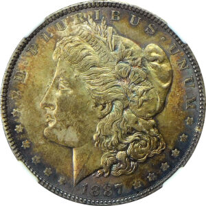 1887/6 Morgan Silver Dollar (VAM-2) - NGC MS 62 - CAC