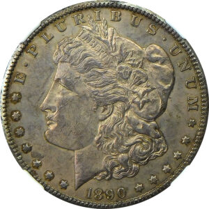 1890-CC Morgan Silver Dollar - NGC MS 60 - Nice Toning