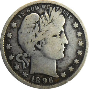 1896-O Barber Quarter - VG