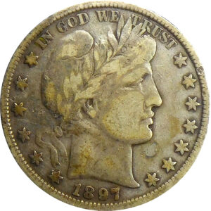 1897 Barber Half Dollar - Fine+