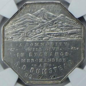1900 Lesher Silver Dollar (HK-789; Z-3) AB Bumstead #707 - NGC MS 62
