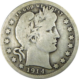 1914-S Barber Quarter - VG