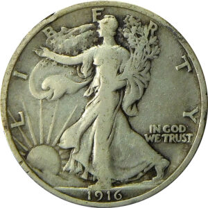 1916 Walking Liberty Half Dollar - VG+