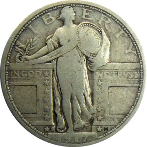 1917-S Ty 1 Standing Liberty Quarter - Fine