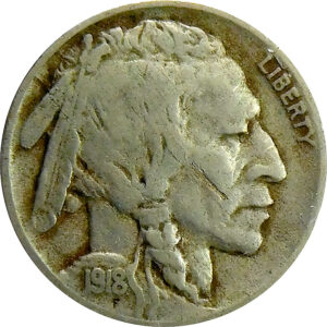 1918-D Buffalo Nickel - VF