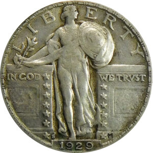 1929-S Standing Liberty Quarter - AU
