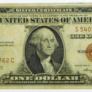 1935A $1 Silver Certificate - WWII Hawaii Emergency Issue