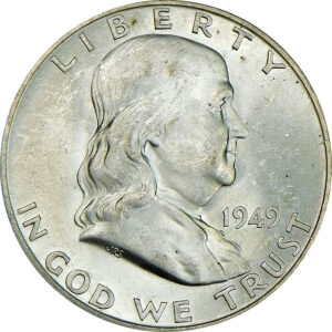 1949-D Franklin Half Dollar - MS 64