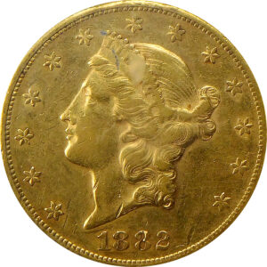 1882-CC $20 Gold Liberty Head Double Eagle - NGC XF 45