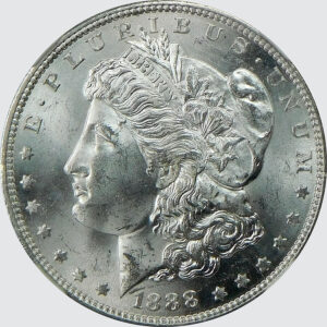 1888-S Morgan Silver Dollar - NGC MS 63