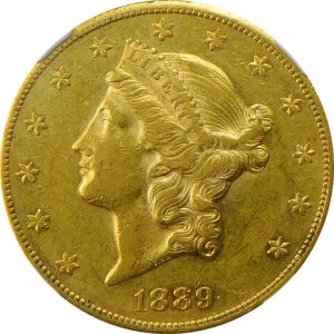 1889-CC $20 Gold Liberty Head Double Eagle - NGC AU 53
