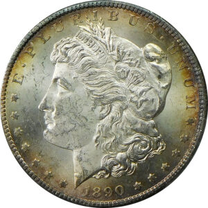 1890-CC Morgan Silver Dollar - PCGS MS 63