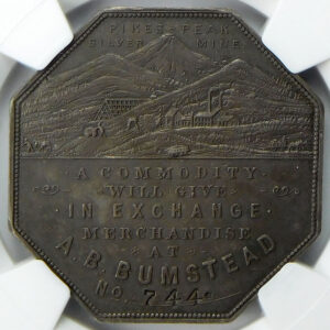1900 Lesher Silver Dollar (HK-789; Z-3) AB Bumstead #744 - NGC MS 62