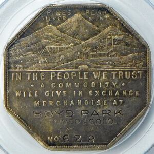1901 Lesher Silver Dollar (HK-796) Boyd Park #628 - PCGS AU 50