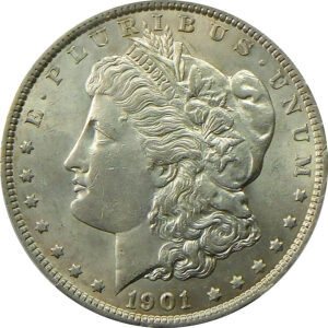 1901 Morgan Silver Dollar - PCGS AU 58
