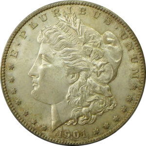 1901-S Morgan Silver Dollar - PCGS AU 58