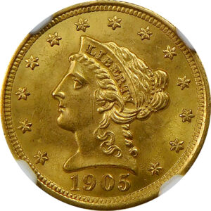 1905 $2.5 Gold Liberty Head Quarter Eagle - NGC MS 64