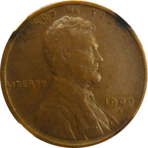 1909-S VDB Lincoln Wheat Cent - NGC VF 35 Brown