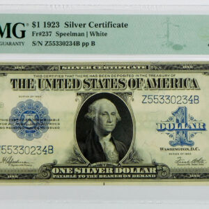 1923 $1 Silver Certificate - Fr#237 - PMG 58 Choice About Unc EPQ