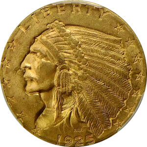 1925-D $2.5 Gold Indian Head Quarter Eagle - PCGS MS 63 - #2