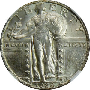 1928-D Standing Liberty Quarter - NGC MS 64
