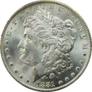 1881-CC Morgan Silver Dollar - PCGS MS 63
