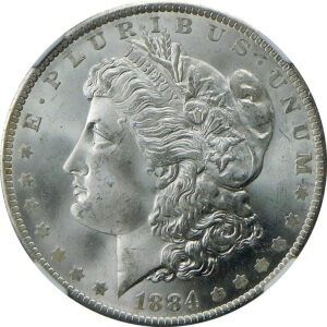 1884-O Morgan Silver Dollar - NGC MS 65 - CAC