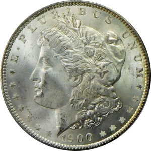 1900 Morgan Silver Dollar - PCGS MS 65