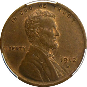1912-D Lincoln Wheat Cent - PCGS MS 62 Brown