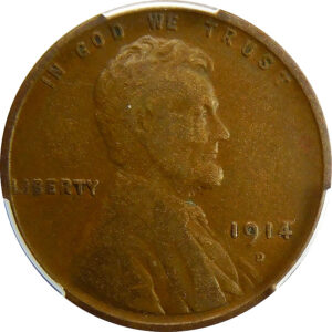 1914-D Lincoln Wheat Cent - PCGS VF 25