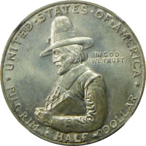 1920 Pilgrim Tercentenary Commemorative Silver Half Dollar - NGC MS 65