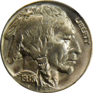 1938-D/D Buffalo Nickel - NGC MS 66