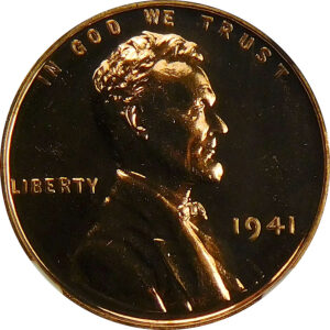 1941 Lincoln Wheat Cent - NGC Proof 66 Red - CAC