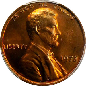1972 Lincoln Memorial Cent - PCGS MS 66 Red - Doubled Die Obverse