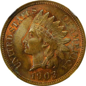 1903 Indian Head Cent - NGC MS 65 Red-Brown