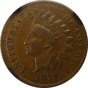 1877 Indian Head Cent - NGC XF 45 Brown