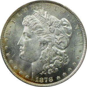 1878 8TF Morgan Silver Dollar - PCGS MS 63