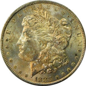 1883-CC Morgan Silver Dollar - PCGS MS 64 - Toning