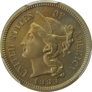 1883 Three Cent Nickel - PCGS Proof 65