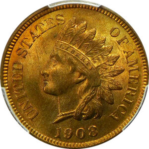 1908 Indian Head Cent - PCGS MS 65 Red-Brown