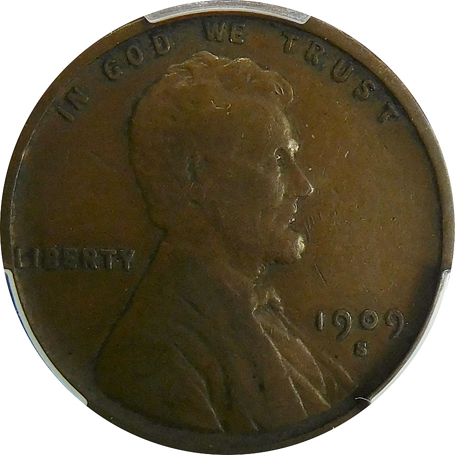 1909-S VDB Lincoln Wheat Cent - PCGS VF 35