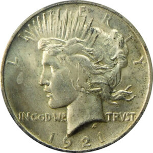 1921 High Relief Peace Silver Dollar - PCGS MS 64