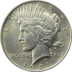 1921 High Relief Peace Silver Dollar - PCGS MS 63