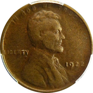 1922 No D Lincoln Wheat Cent - PCGS XF 40 - Strong Reverse