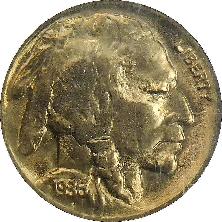 1936-D Buffalo Nickel - NGC MS 66