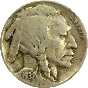 1937-D 3 Legs Buffalo Nickel - NGC F 15