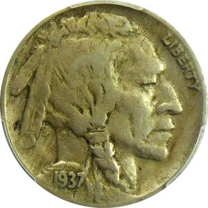 1937-D 3 Legs Buffalo Nickel - PCGS VF 35