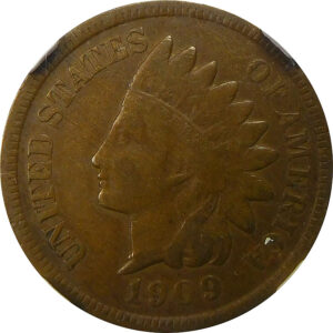 1909-S Indian Head Cent - NGC XF 40 Brown