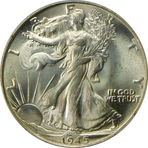 1945 Walking Liberty Half Dollar - PCGS MS 67